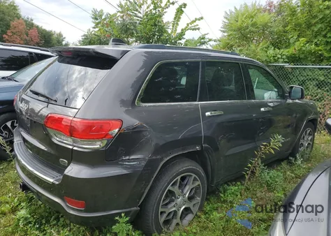 2019 Jeep Grand Cherokee Overland z USA, uszkodzony, nr VIN 1C4RJFCT4KC541664